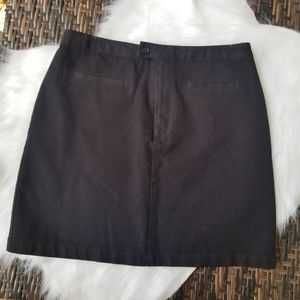 Gap Women's Black Khaki Skirt Size 10